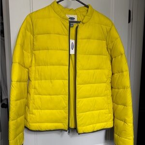 Old Navy Yellow Puffer Jacket